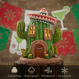 Teresa's Collections fairy garden ornament adds subtle glow to flower beds and sunrooms.