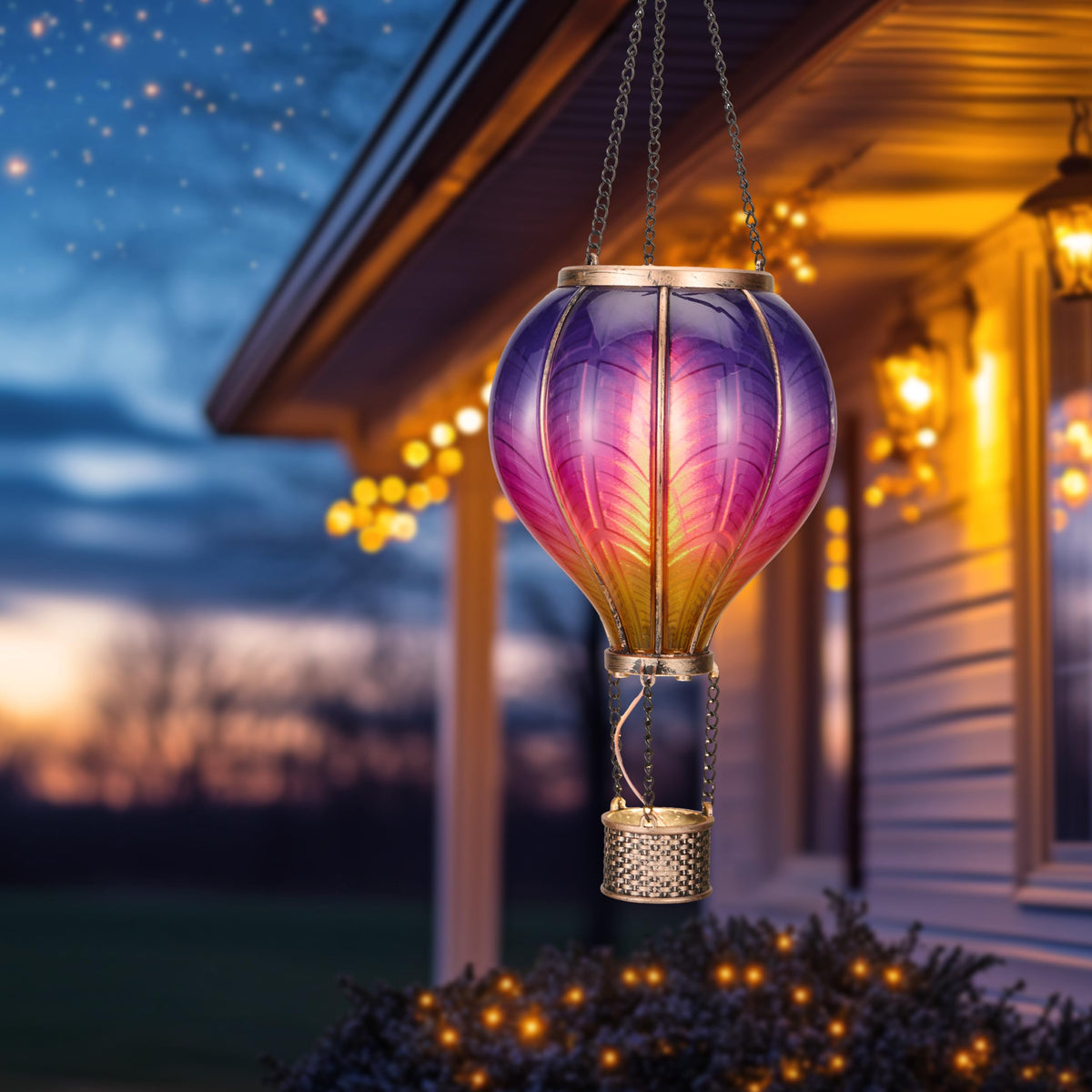 TERESA'S COLLECTIONS hanging lantern ideal for porches, decks, and balconies