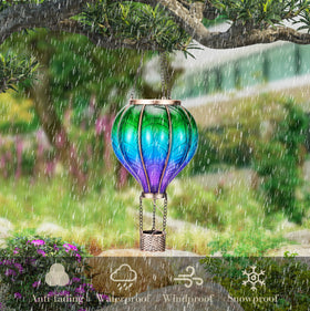 Teresa's Collections hot air balloon solar lantern gift idea for mom or friends.