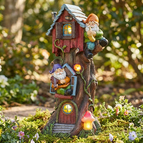 Teresa's Collections outdoor decor with solar illumination adds night-time charm to patios