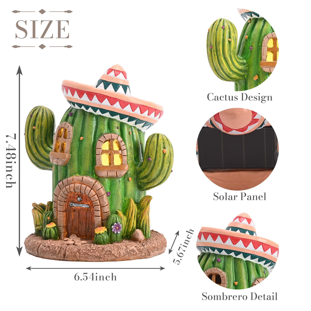Teresa's Collections solar garden light statue provides a warm, maintenance-free glow for porches.