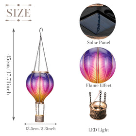 TERESA'S COLLECTIONS solar powered lantern charges by day, lights up at night