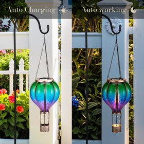 TERESA'S COLLECTIONS solar powered lantern auto-lights for evenings outdoors
