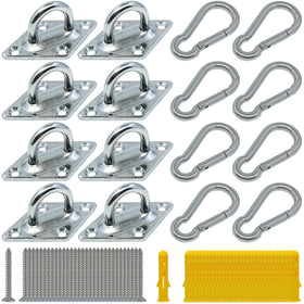 TERMATH pad eye plate U hook for sturdy outdoor hanging points and shade sails