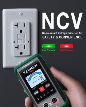 TESMEN TM-510 CAT II 600V rating ensures safer testing and protection.