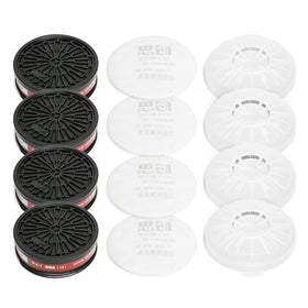 Tesoro Moda carbon filter cartridges for dual respirators provide vapor filtration