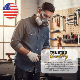 Tesoro Moda safety glasses shield eyes during painting, sanding, or welding