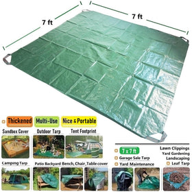 Tespher patio firepit tarp shields seating and keeps surfaces dry