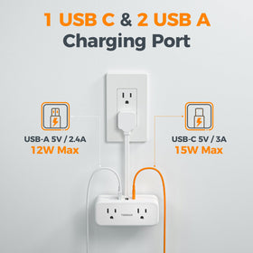 TESSAN 7-in-1 outlet supports multiple devices at once