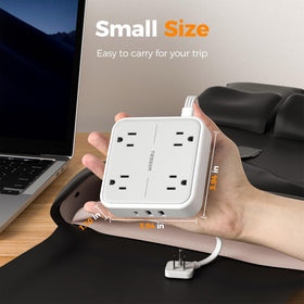 TESSAN 900J surge protection indicator demonstrates protection during spikes