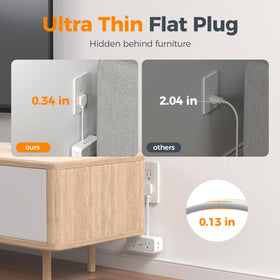 TESSAN compact-travel-power-strip is ideal for dorms and hotel rooms.