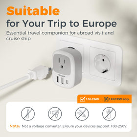 Dual USB ports optimize charging efficiency for devices