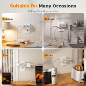 TESSAN easy-access power protection keeps electronics guarded.
