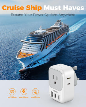 TESSAN lightweight travel adapter ready for everyday trips