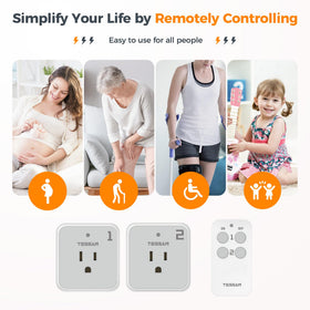 TESSAN magnetic back plate attaches to metal surfaces for quick placement.