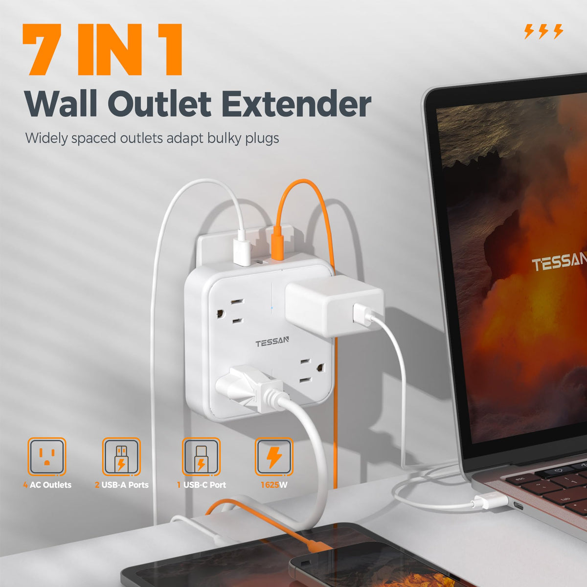 TESSAN surge protection highlights built-in safety for electronics
