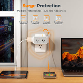 TESSAN surge protection safeguards equipment from spikes in busy homes