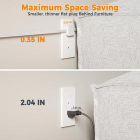 TESSAN surge-protected power strip safeguards electronics from power surges.