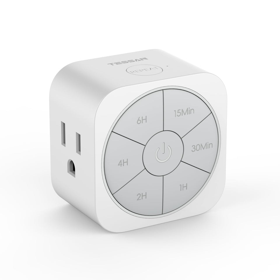 TESSAN timer outlet indoor with 6h schedule offers convenient lighting control and device automation