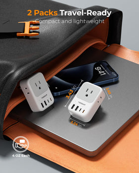 TESSAN Type E/F compatibility hub supports European travels.