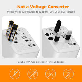 TESSAN fuse protection detail supports safe simultaneous charging.