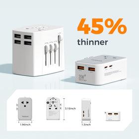 TESSAN universal travel adapter compatible in 150+ countries