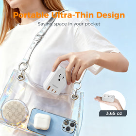 TESSAN universal travel adapter note about no surge protection informs safe use