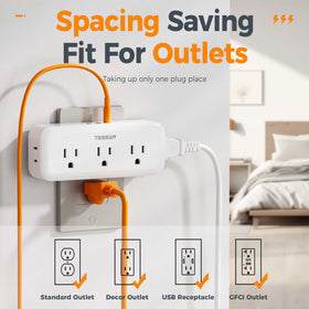 TESSAN USB-A and USB-C ports for charging several devices at once