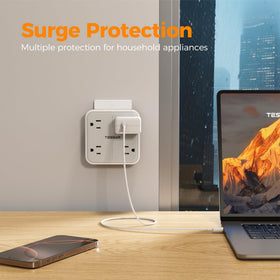 TESSAN USB-C port delivers up to 3A for fast charging.