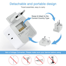 TESSAN USB ports enable on-the-go device charging and convenience.