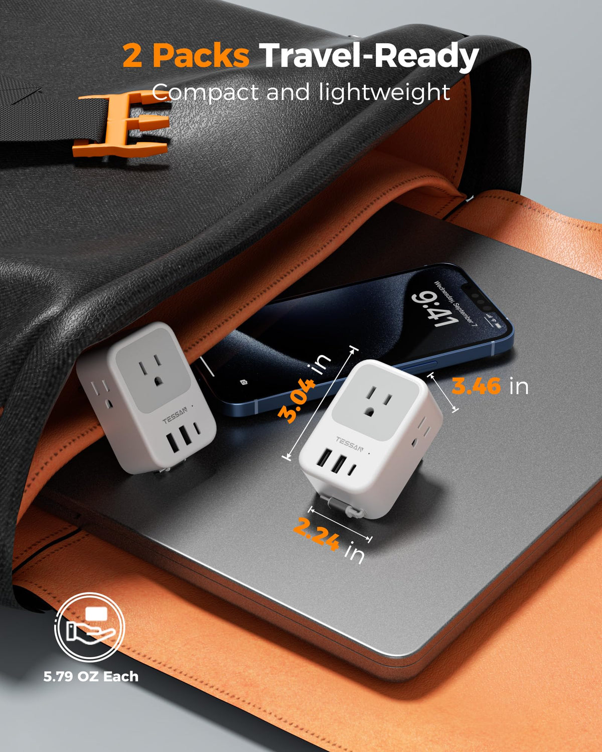 TESSAN wide-voltage note helps safe use in Europe.