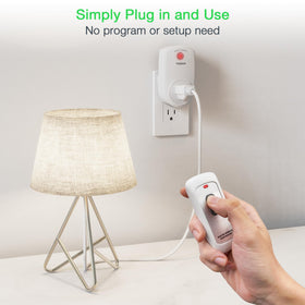 TESSAN wireless outlet setup demonstrates simple plug-and-play use.