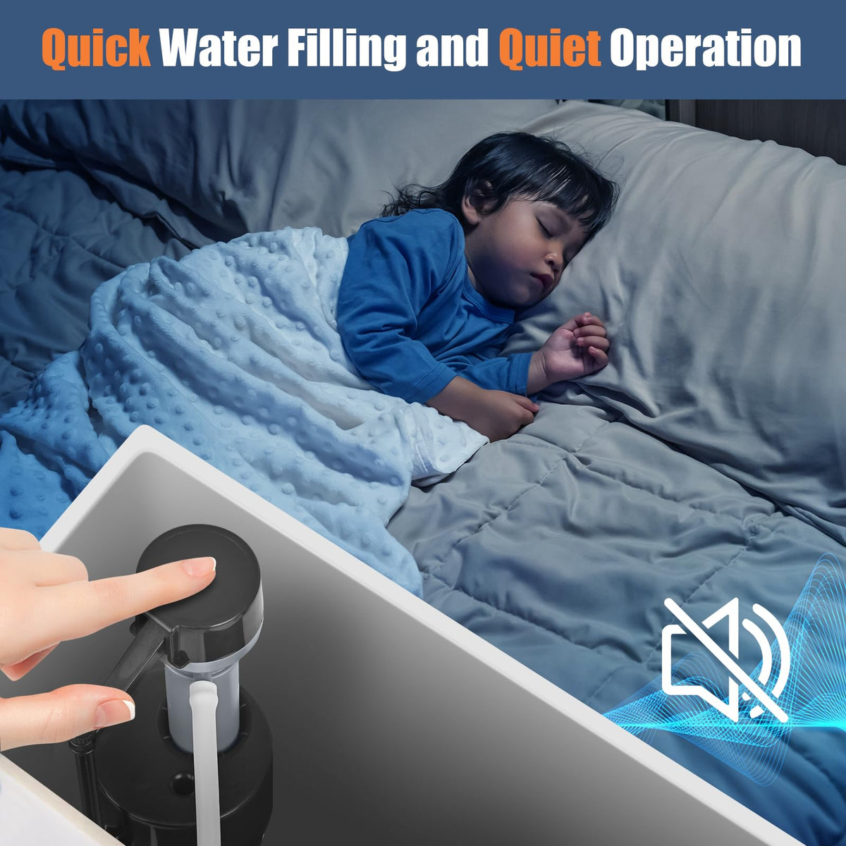 TEVIORA quiet refill and improved flushing power for daily use.