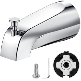 TEVIORA tub spout with pull-down diverter for easy water routing