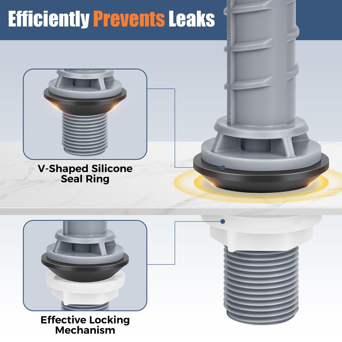 TEVIORA water-saving parts help optimize tank fill and reduce water use.