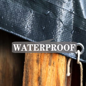 TEZONG 12mil waterproof tarp protects belongings during rain and snow