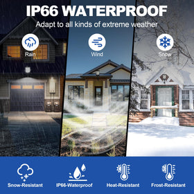 TFKK IP66 weatherproof solar street light withstands rain and snow