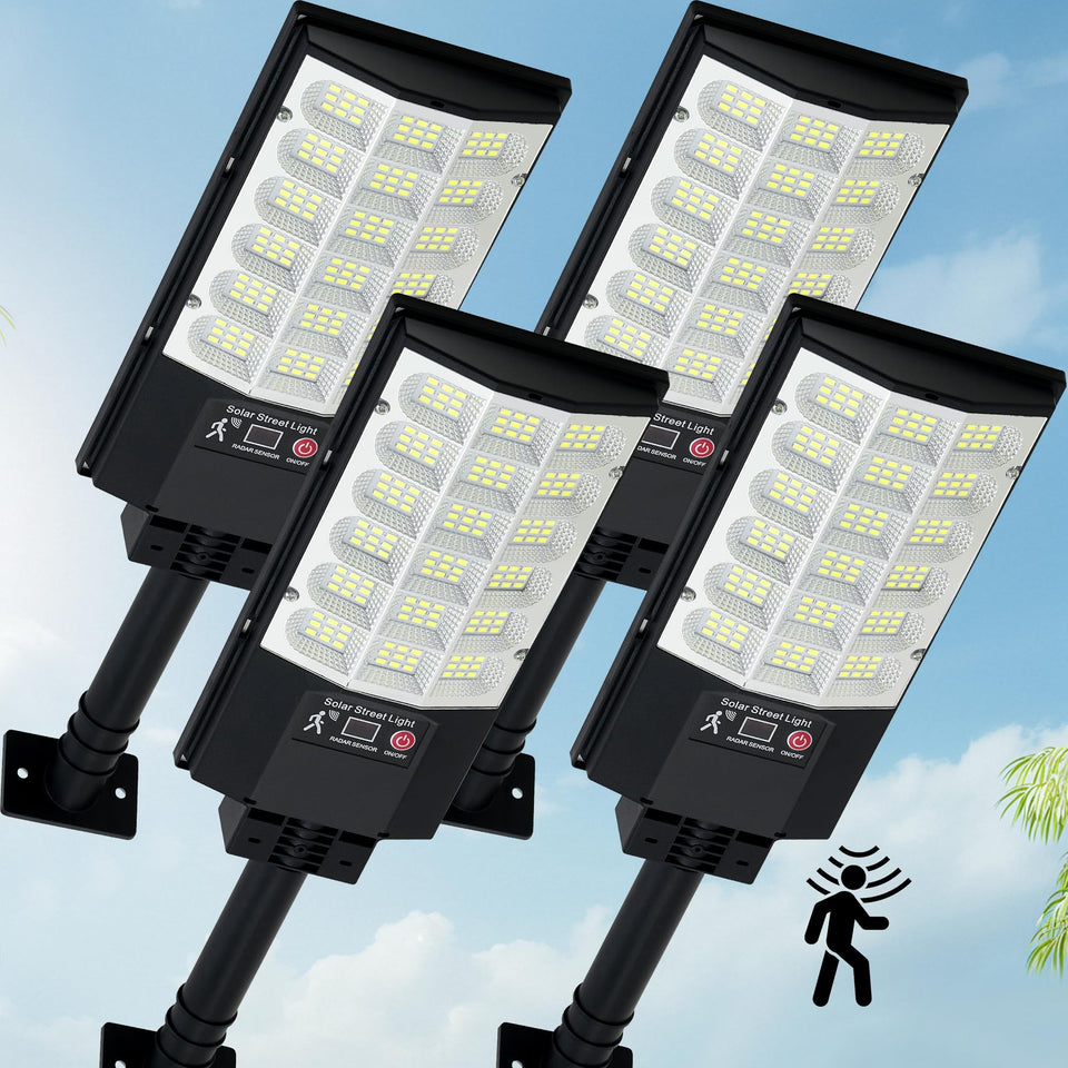 TFKK solar street light outdoor 4-pack delivers reliable night lighting for yards.