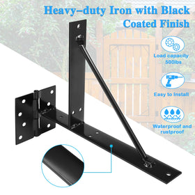 TFMUZERT anti-sag gate kit keeps frame square during setup and use.