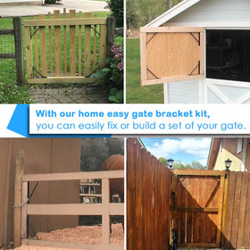 TFMUZERT complete bracket screws pack provides everything needed for DIY gate setup.