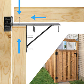 TFMUZERT gate hinges outer hinges up to 1000 lbs for reliable operation.