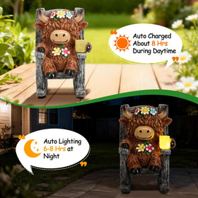 Tfro & Cile outdoor yard ornament for porch, patio, or lawn