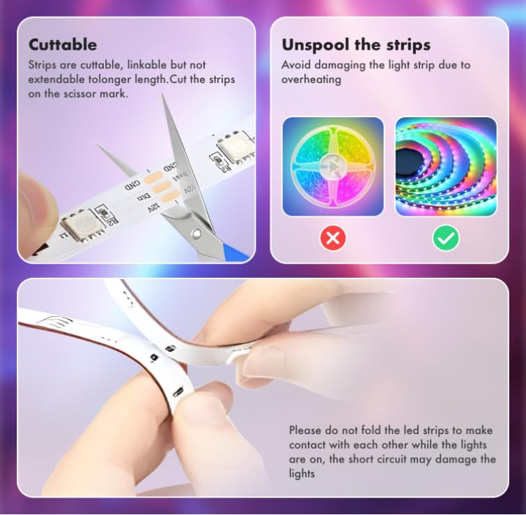 TFZBA LED strip lights 24V low-voltage safety and reliability.
