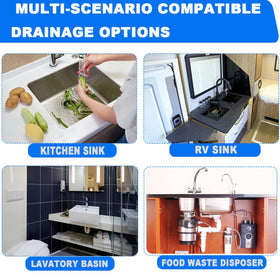 TGEOND P-Trap kit odor-blocking trap helps prevent kitchen smells from spreading