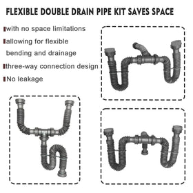 TGEOND three-way connection aids cleaning and quick unclogging.