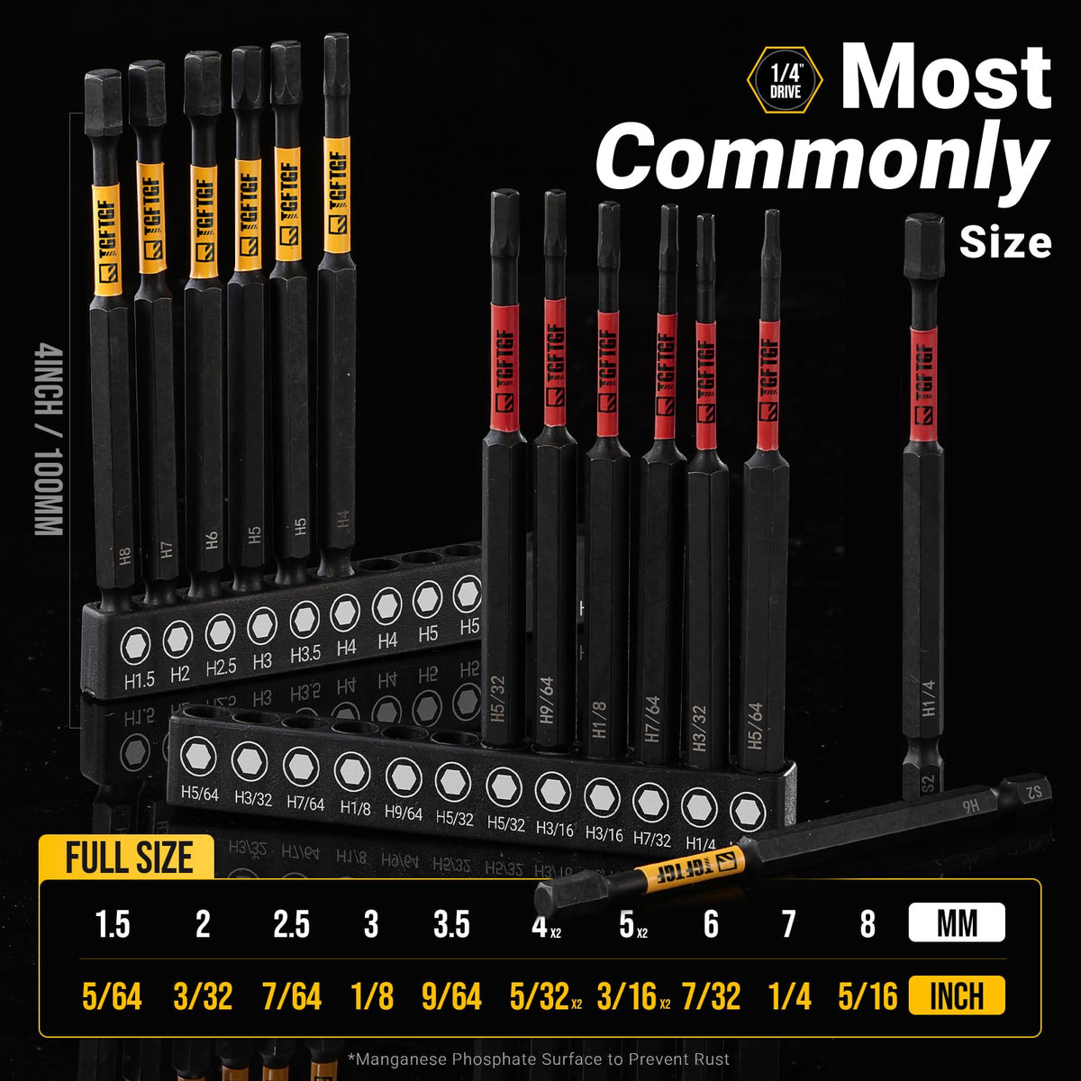 TGFTGF s2 steel precision bits deliver durable performance under tough tasks