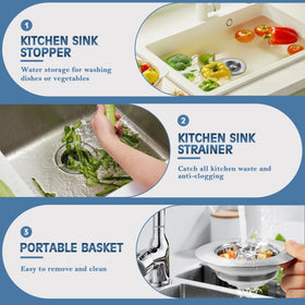 tgosomt easy-clean-residue-catching-design simplifies upkeep and keeps the sink area tidy.