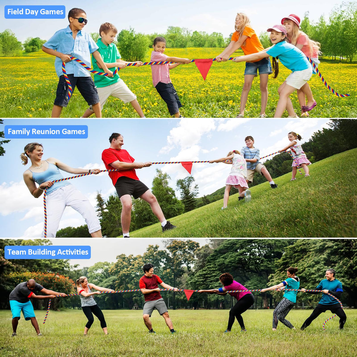 Thadavo field day rope 100ft great for large groups