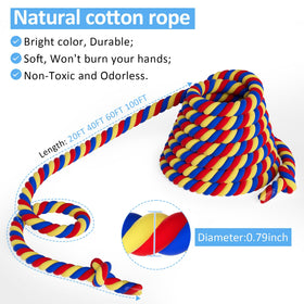 Thadavo tug of war rope bright color for high visibility outdoors