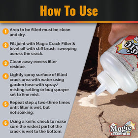 Tharos Magic Crack Filler ideal for driveways and patios.